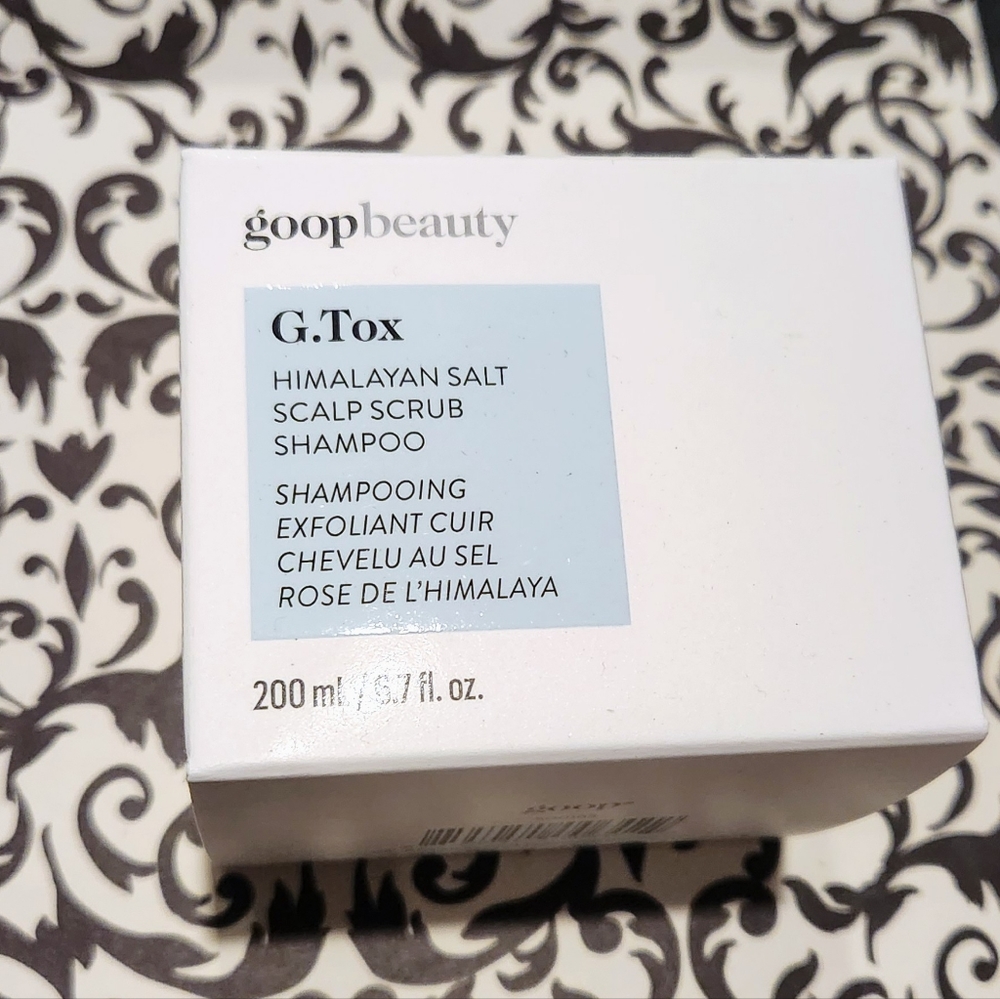goop beauty G. Tox Himalayan Salt Scalp Scrub Shampoo detoxify build up +